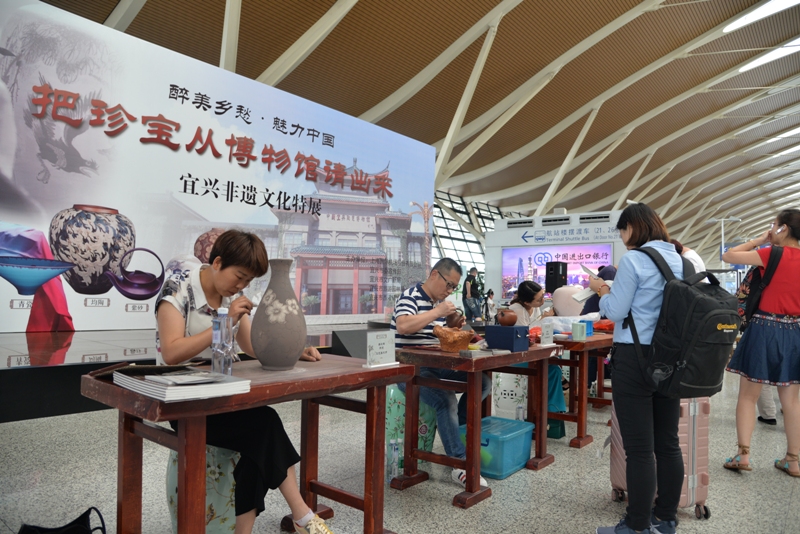 世界博物馆日,浦东机场把非遗从博物馆请出来